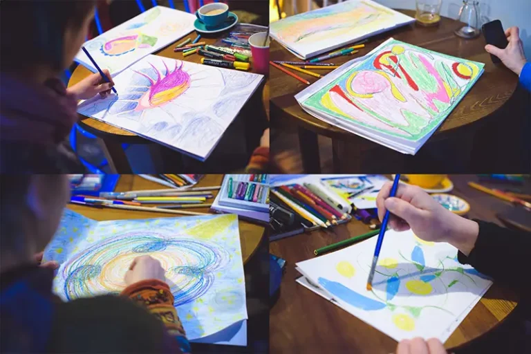 Zajęcia próbne Vedic Art w JiM cafe, kultowej kawiarni w Rzeszowie, 13.01.2018, zdjęcia: Agnieszka w kolorze indygo fotografia